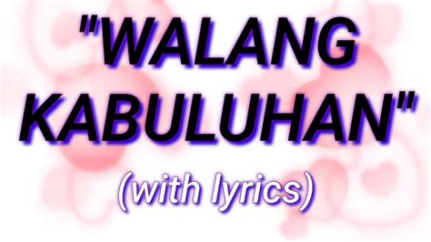 walang kabuluhan in english word